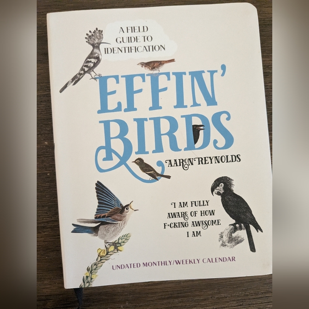 Funny "Effin Birds" blank calendar/planner